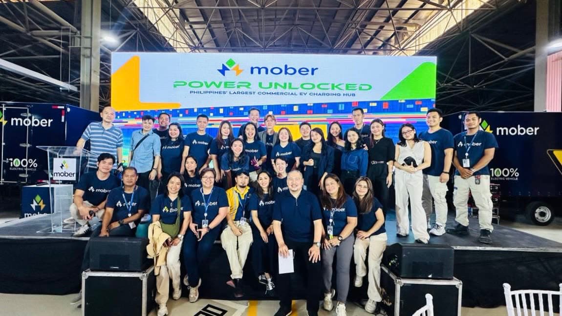 Mober Power Unlocked launch team on stage