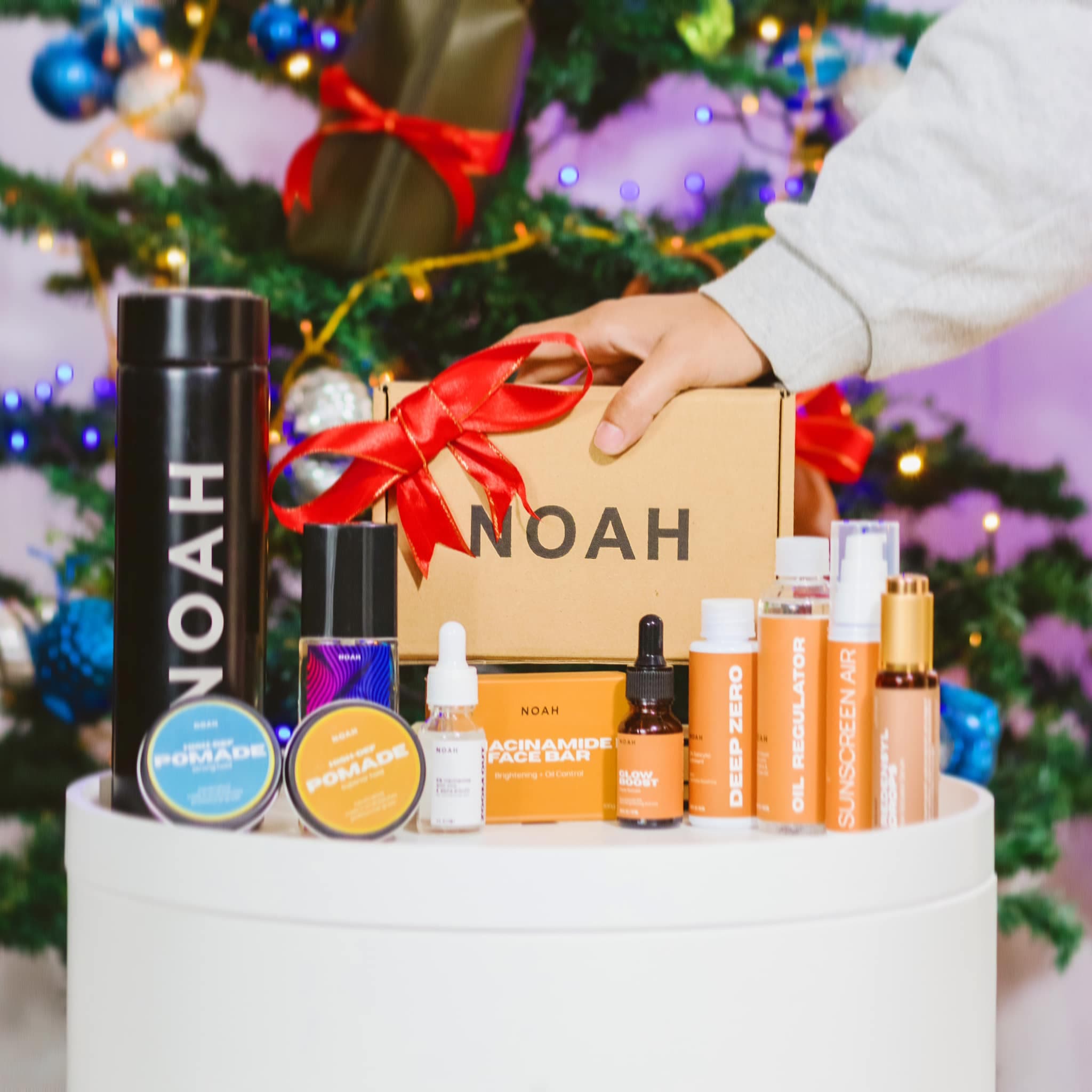 NOAH skincare campaign feature